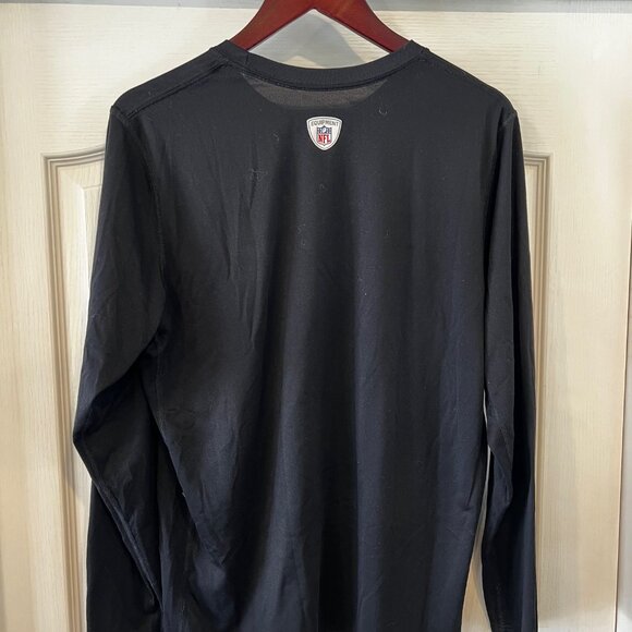 Arizona Cardinals Nike Dri-Fit, Long-Sleeve T-Shirt, Black, Men's Large - Picture 3 of 3